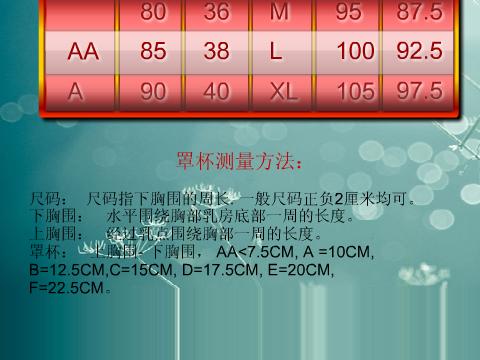 内衣尺寸_内衣尺寸表(3)