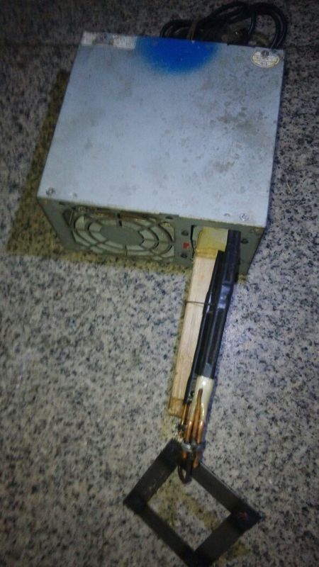 自己制作了一个点焊机,0.5MM的硅钢片四层就