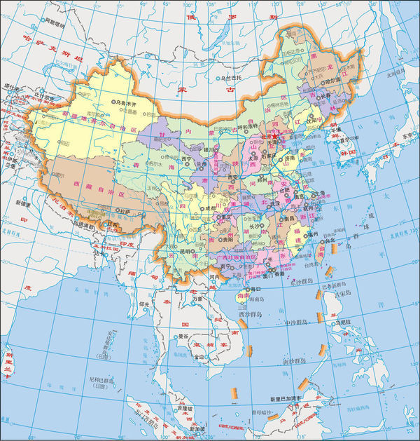 跪求中国地形图(山脉,丘陵,高原与平原,河流与