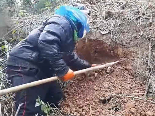 小伙后山发现奇怪洞口，一锄头下去，里面的东西让人倒吸一口凉气