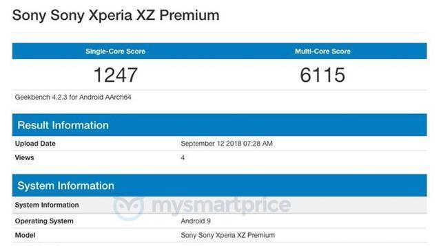 索尼Xperia XZP安卓9.0已现身,但有坏消息