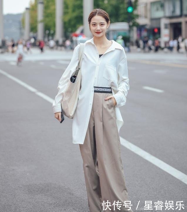 杭州街拍身材喜欢美女连衣裙,紧身美女有型,尽你凹凸吗身穿图片