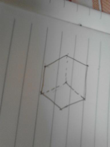 一个六边形画一道线分成三个平形四边形_360