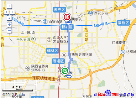 西安曲江新区翠华南路佳和大厦到西科七路站咋
