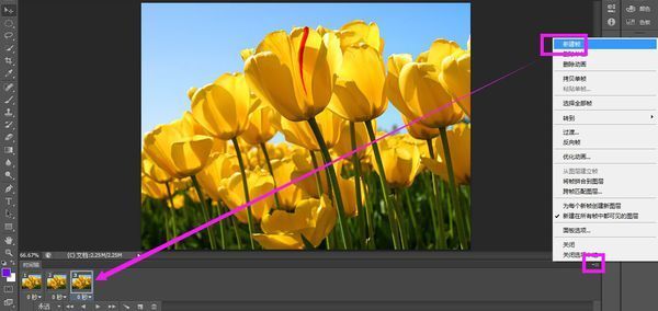 用ps制作gif格式的图片怎样添加帧,注意是如何