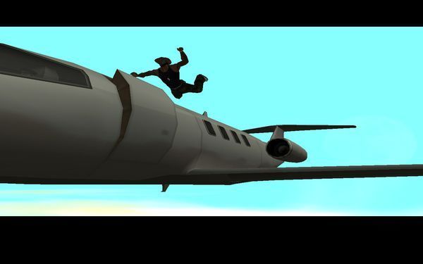 侠盗飞车圣安地列斯自由落体那关杀手的飞机怎