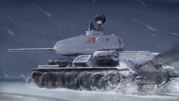 求几张IS2坦克的图片,同人,现实的都可以,越高