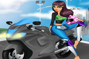 超酷的女摩托车手,超酷的女摩托车手小游戏,3