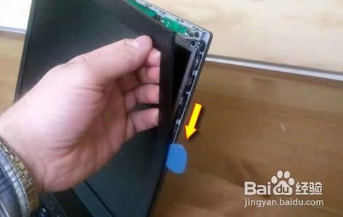 dell笔记本拆屏幕,请问这个东西怎么拆?_360问