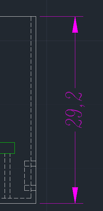 CAD中,标注斜尺寸,字头是朝左的,如何让字体旋