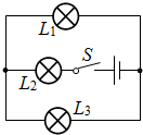 在图所示的四个电路图中，三盏灯属于并联的电路图是( )A.B.C.D_360问答