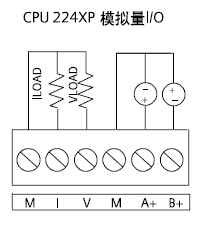 西门子S7-200的PLC,CPU224XP的模拟量接线
