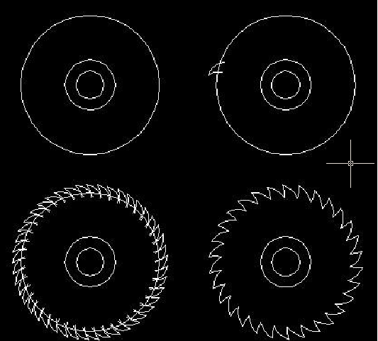 用CAD画出一个锯片图?_360教育cad201464位去问答版图片