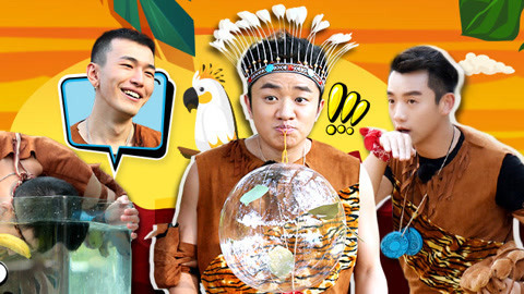 祖蓝COS啄木鸟险患脑震荡 孔垂楠水洗素颜得图腾