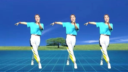 蓝莓思洁广场舞 蓝莓原创《梨山痴情花》网红热歌 快乐40步附教学