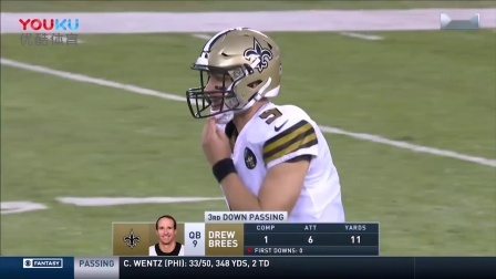 【NFL巨星风采】圣徒队阿尔文-卡马拉第4周表现