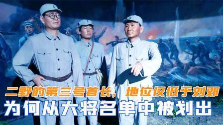 趣谈文史 二野的第三号首长，地位仅低于刘邓，为何从大将名单中被划出