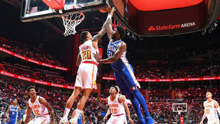 NBA流言收割机 恩比德36+13罚球准绝杀，76人客场险胜老鹰