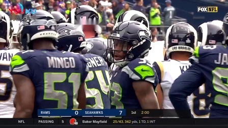 【NFL第5周比赛集锦】公羊33-31海鹰