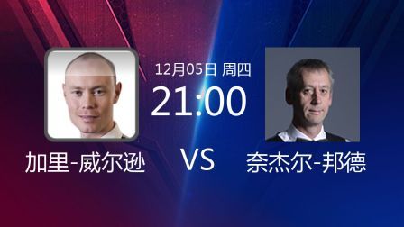 2019斯诺克 加里-威尔逊VS奈杰尔-邦德