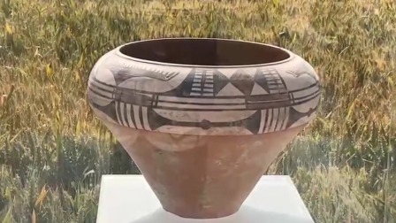 白衣彩陶钵尽显艺术本色，极富有装饰性和节律美