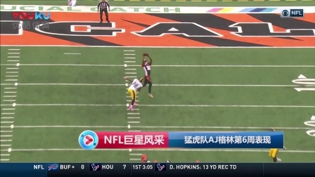 【NFL巨星风采】猛虎队AJ格林第6周表现