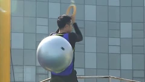 男生女生向前冲第15季 团战默契合作登顶 美女搞笑入水高能片段