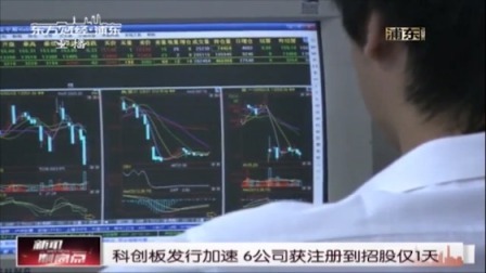 科创板发行加速 6公司获注册到招股仅1天