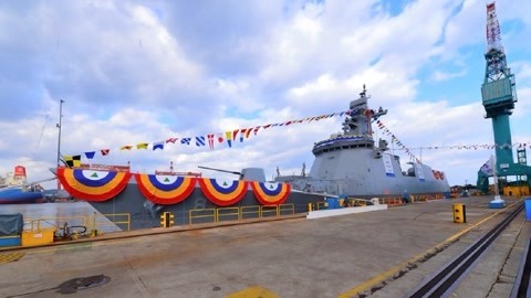 环球火力点 韩国新型护卫舰隆重下水