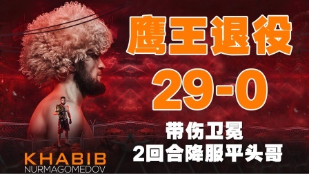 鹰王哈比布退役：带伤降服平头哥，创29场不败纪录