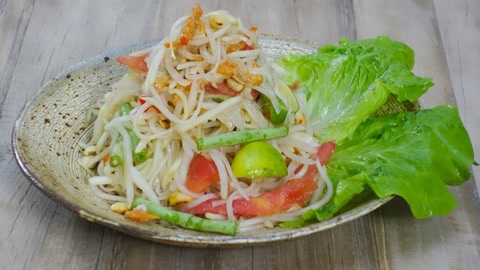 达人厨房 美食台 青木瓜沙拉
