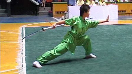 尘封赛事 2005年全国武术套路冠军赛传统项目比赛 女子器械 038 女子朴刀 石文学（内蒙）