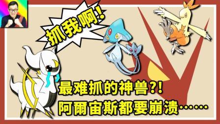 酷爱精灵宝可梦 第一季 阿尔宙斯从未如此狼狈 好难抓的神兽啊