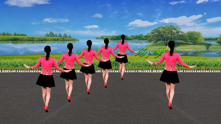 广场舞《玫瑰花开》简单动感32步，歌曲好听舞好看
