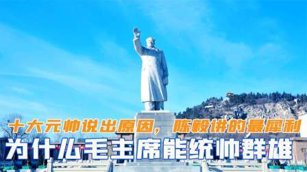 闻天下谈古今 为什么毛主席能统帅群雄？十大元帅说出原因，陈毅讲的最犀利