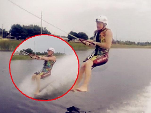 囧人囧事 搞笑！男子玩水遭陷害
