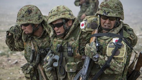 环球火力点 日本自卫队参加PKO训练