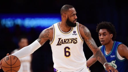 2021-2022赛季NBA集锦 NBA-詹姆斯26+7+5 蒙克22分 湖人复仇森林狼迎连胜