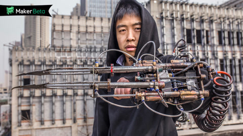 MakerBeta超能技术宅 牛人造二段式推进铁血战爪