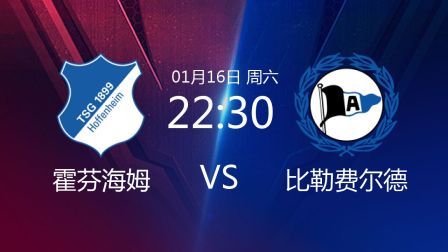 2020-2021德甲联赛第16轮 霍芬海姆VS比勒费尔德