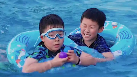 奔跑吧少年第5季 水上投篮大比拼 少年们的夏日之旅启航