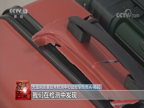 每周质量报告 《每周质量报告》 20200816 箱包和背提包质量调查