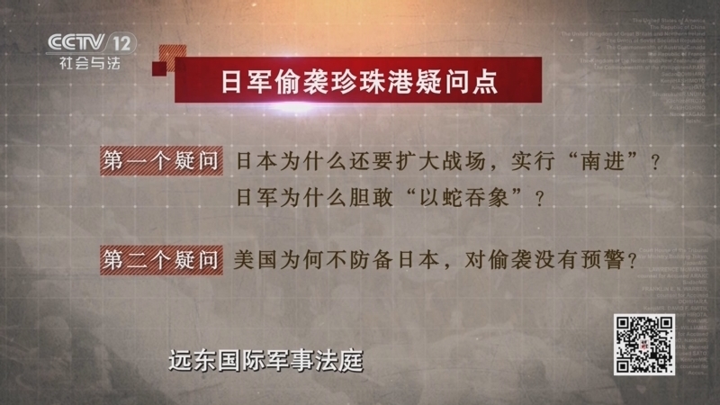 法律讲堂 《法律讲堂(文史版)》 20251001 东京审判大揭秘（15）“南进”偷袭 日美开战