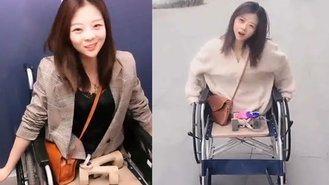 涨健识 美少女大学生天生残肢，坚强独立微笑让人泪目