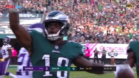 【NFL第5周比赛集锦】维京人23-21老鹰