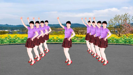 广场舞《又见山里红》清新的音乐欢快的舞蹈