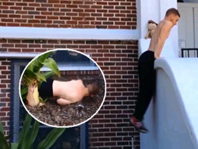 囧人囧事 爆笑！男子空中翻滚被摔惨