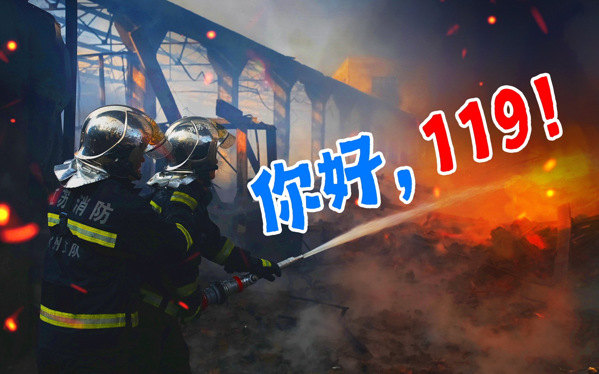 火焰蓝，只为你着迷 你好，119！