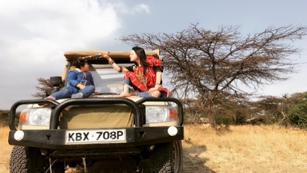 邹市明一家非洲行 冉莹颖素颜秀恩爱 15