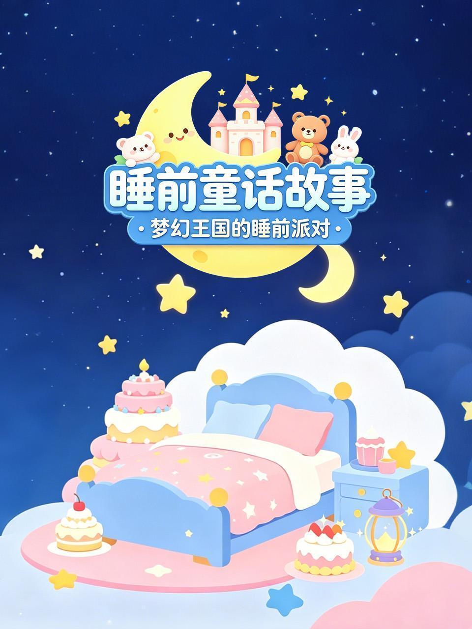 睡前童话故事：梦幻王国的睡前派对